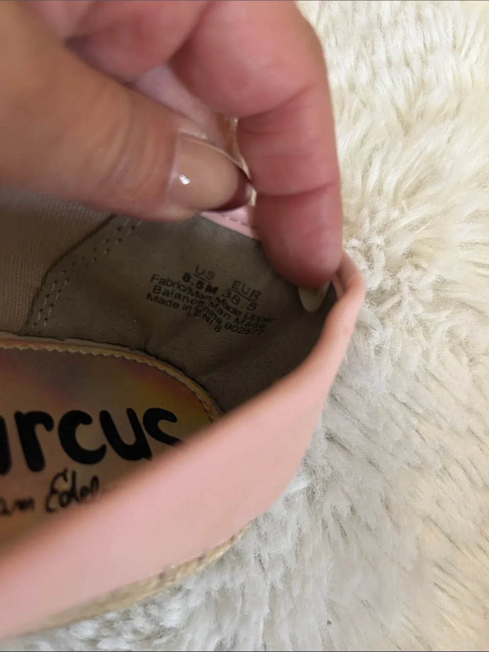 Circus by Sam Edelman Rose All Day Pink Canvas Espadrilles